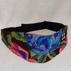 Embroidered colorful flower women’s hip bag size medium